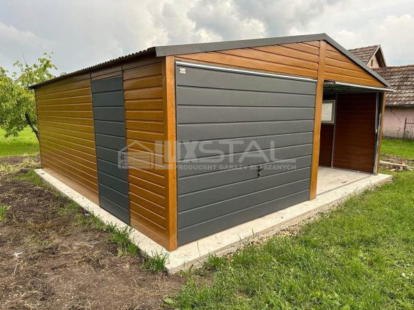 Mobilgaraz 6m x 6m, Nyeregtető - obrazek 4