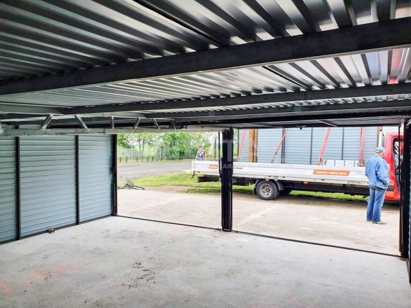 Mobilgaraz 6m x 5m, Hátra lejtő tető - obrazek 7